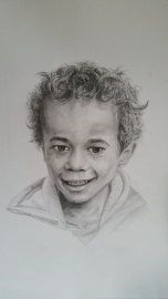 18x24 inch graphite pencil  Willy Tisdale