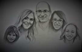 commissioned portrait for Veramiccio family
