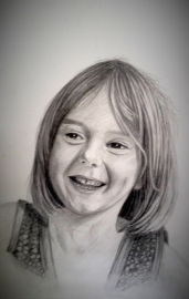 commissioned portrait for Redfearn family  Dublin Readfern    18x24 graphite pencil "Such a good likeness" Shauna Redfearn